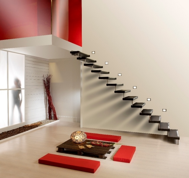 escalier-moderne-flottant-LED-accentuation