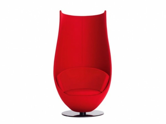 fauteuil moderne rouge capellini