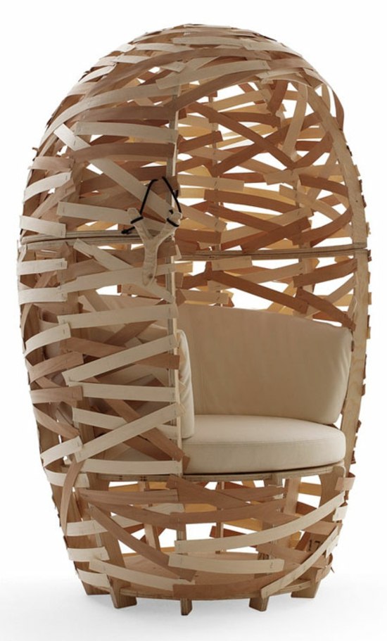 fauteuil original bois capellini