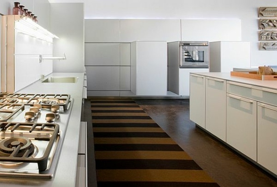 idee deco cuisine tapis moderne