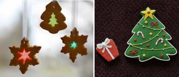 idées décoration biscuits Noël glaçage