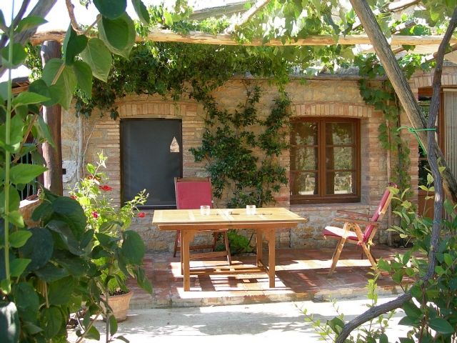 idées-pergola-DIY-bois-table-chaises-plantes-jardin