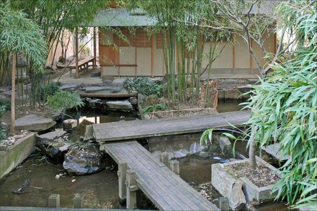 jardin japonais supports bois
