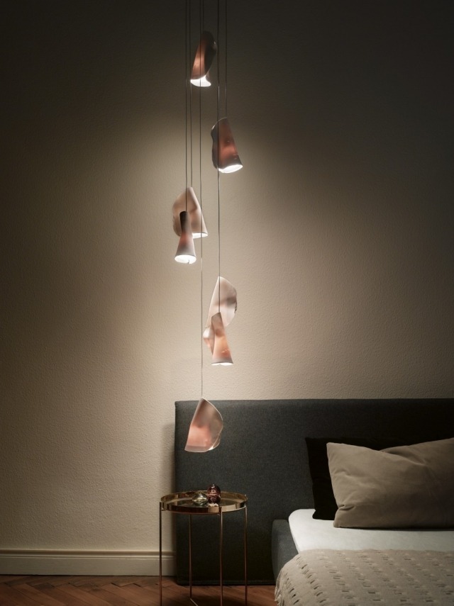 lampe-design-porcelaine-suspensions-chambre-coucher  lampe design
