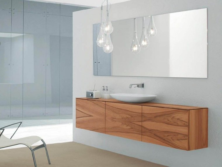 meuble salle de bain bois design