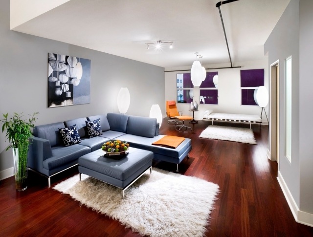 meubles-contemporains-idée-originale-canapé-angle-couleur-rouge