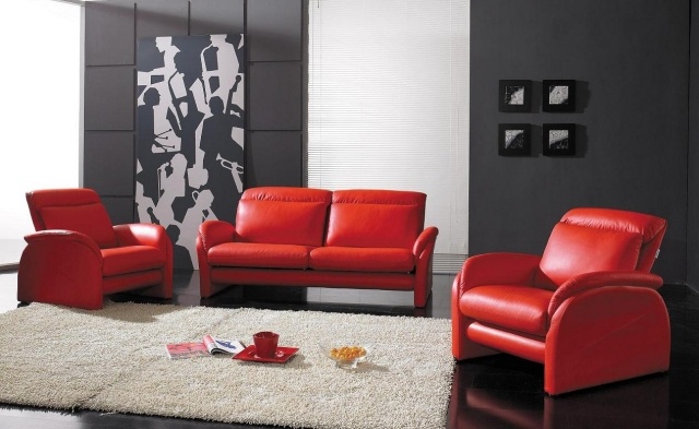 meubles-contemporains-idée-originale-canapé-fauteuil-couleur-rouge
