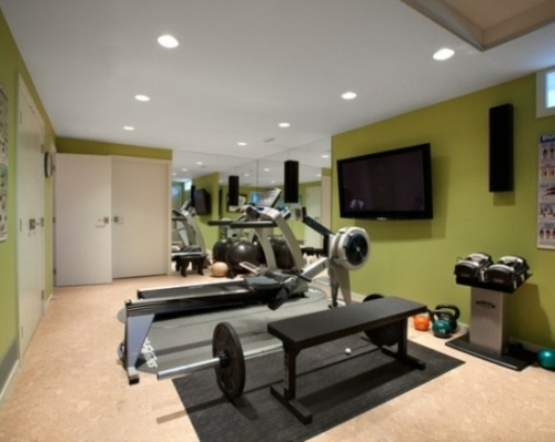 murs vert salle gym