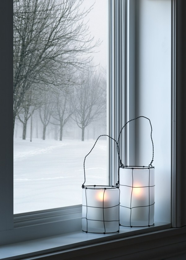 décoration  sorte de lanterne en papier confort maison froid chaleur