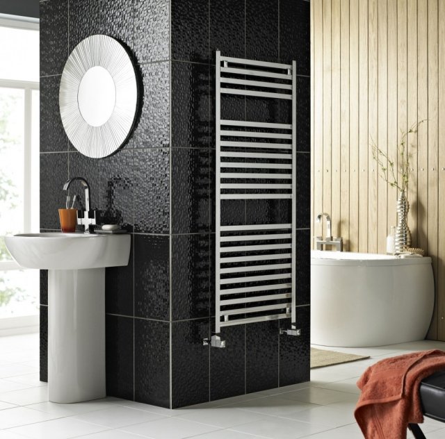 radiateur-salle-bains-finition-métallique-design-élégant radiateur salle de bains