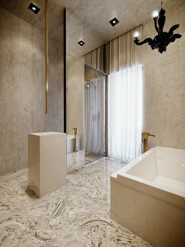 salle bain deco luxueuse