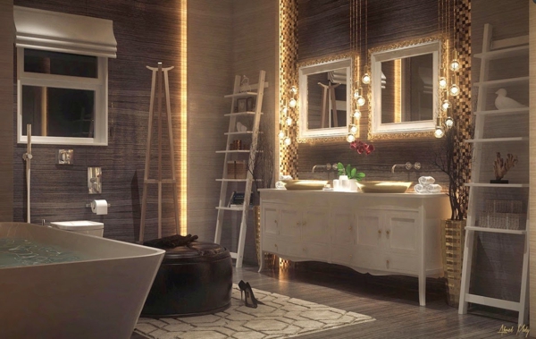 salle de bain de luxe contemporaine