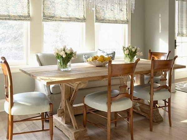salle manger table bois rustique