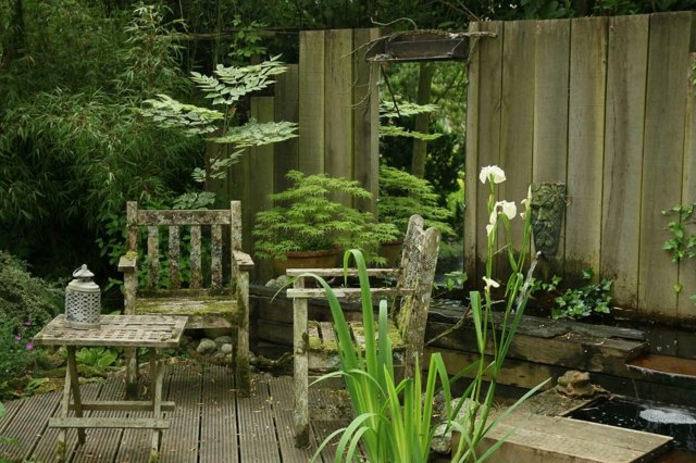 style rustique jardin japonaise en bois