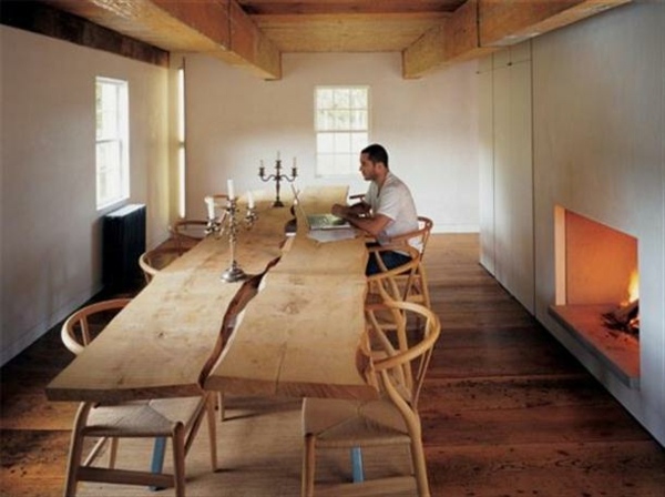 superbe salle a manger minimaliste table bois rustique