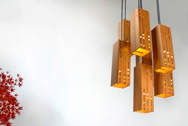 suspension-luminaire-idée-décoration-originale-materiau-bambou