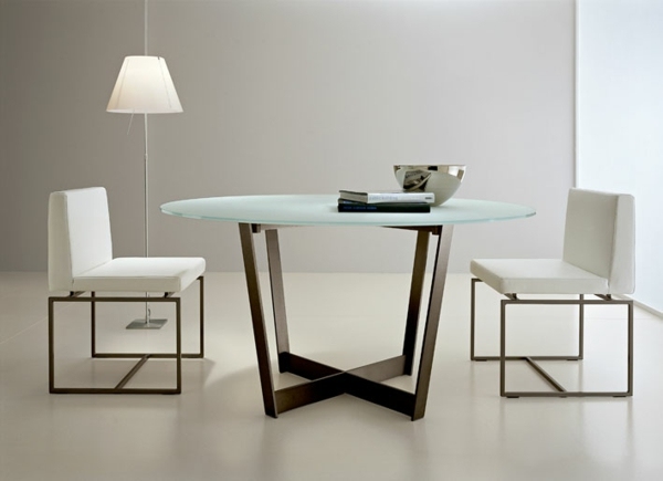 table design contemporain verre