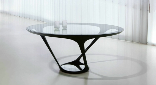 table en verre moderne les contemporains