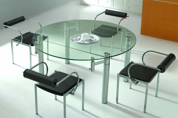 table verre ronde eclipseglass