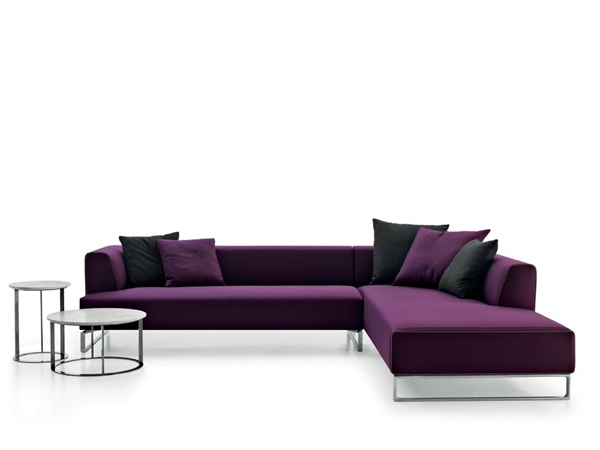 Canapé d'angle en violet par SOLO'14