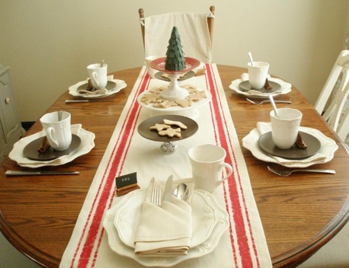 Jolie décoration de table de Noël
