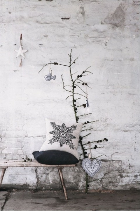 Noël décoration noir blanc