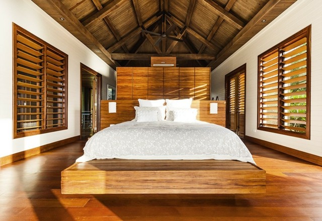 cadre de lit design bois