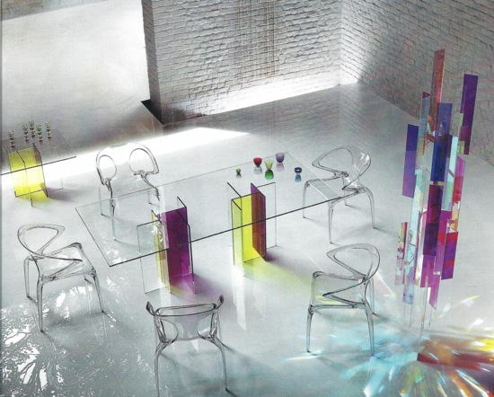 chaises design transparent roche bobois