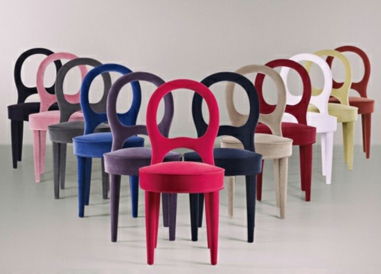 chaises multicolores design original Dinaters