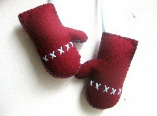 gants sont une super idée d'ornement rigolo Noël sapin