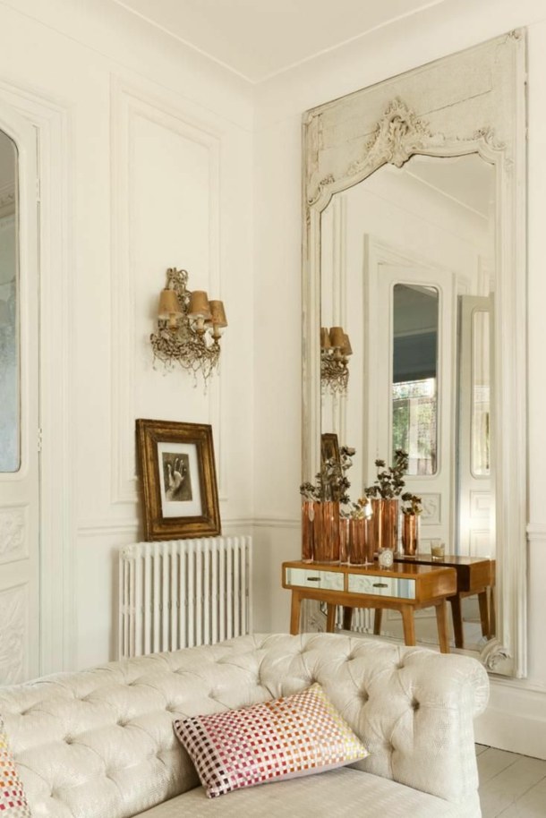 Version royale usage grand miroir maison style château 