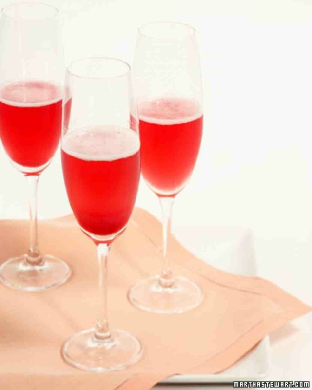 groseille champagne purée couleur rouge festive 