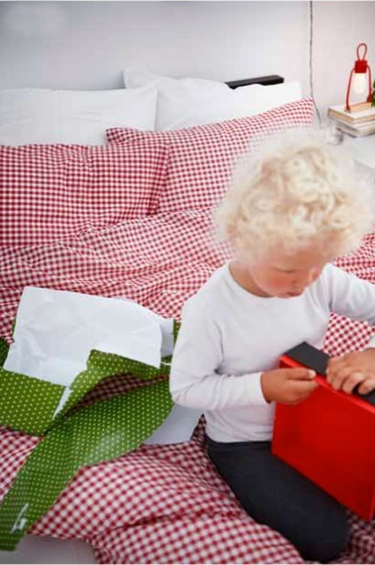 Ikea enfants même le linge du lit dit fête de Noël