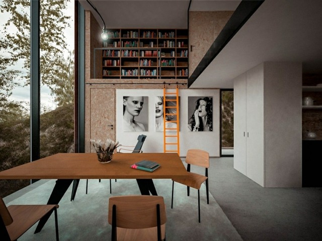 Aperçu intérieur et son style simple et élégant design minimaliste