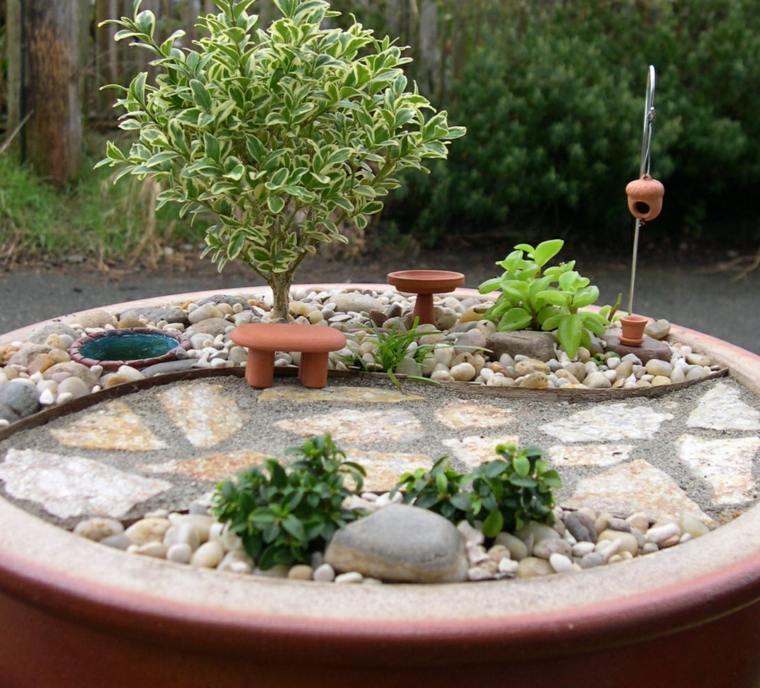 jardin miniature idée aménager décorer