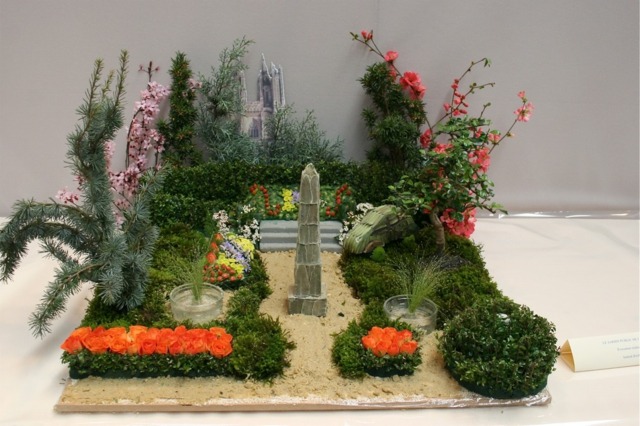 jardin miniature stylisee figurine