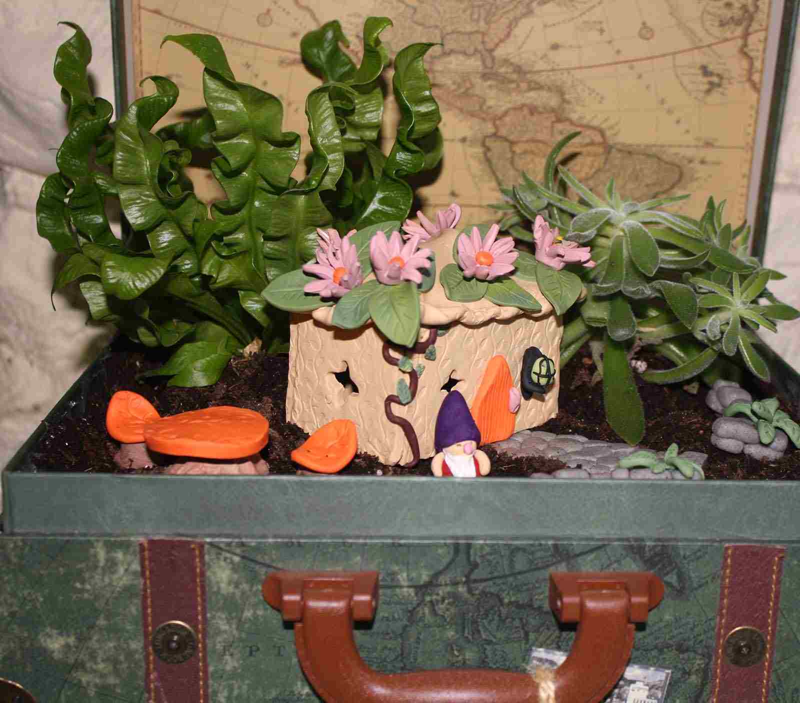 jardin miniature idée pots fleurs design céramique