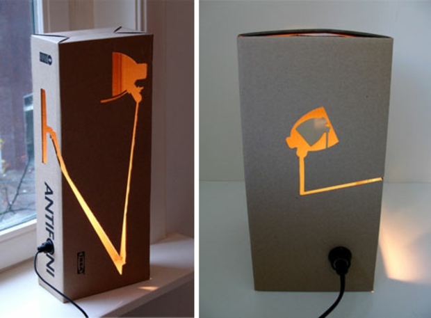lampe DIY en carton pour un look unique