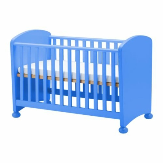lit de bebe design bleu Ikea