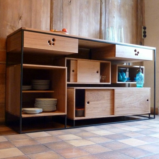 meuble design bois cuisine