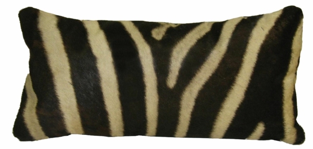 oreiller peau zebra