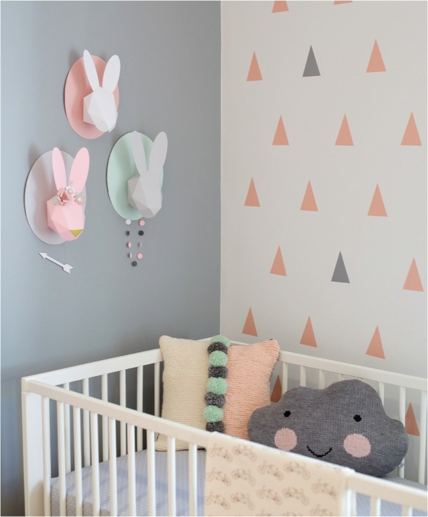 petite nursery adorable couleurs pastel papier peint motifs