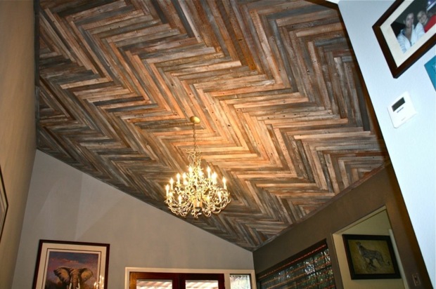 plafond bois moderne arrete hareng