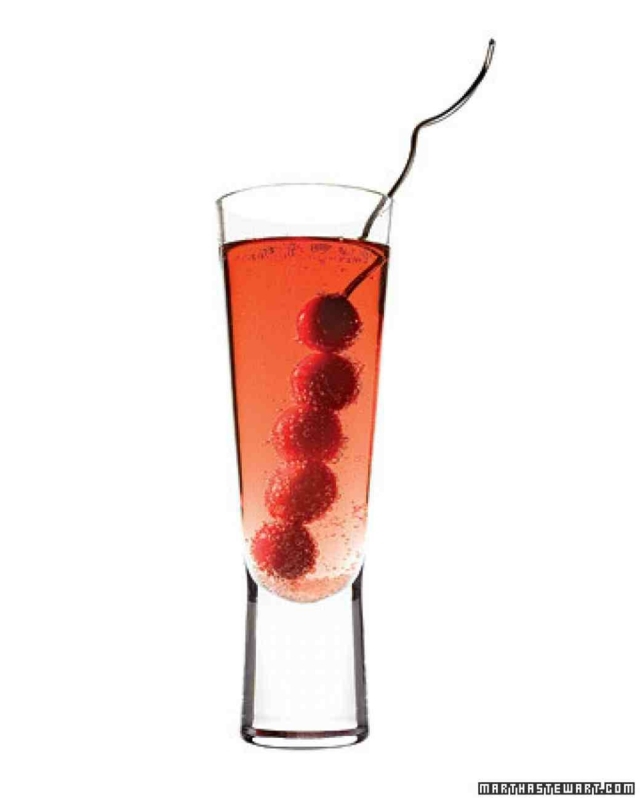 recette cocktail cassis vodka champagne fruit rouge martha stewart favori