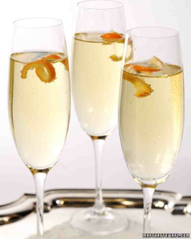 clémentine champagne boisson cocktail fête Noël réveillon