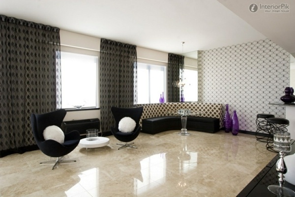 rideaux design salon moderne