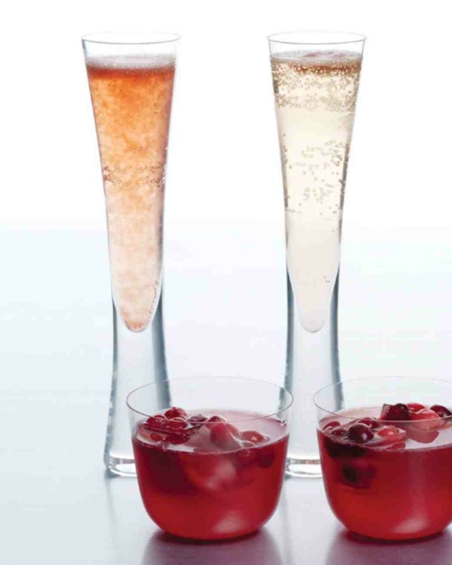 recette cocktail champagne du sorbet choix framboise airelle vous goût