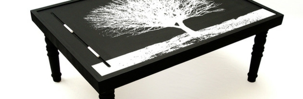 table design cratif tableau noir