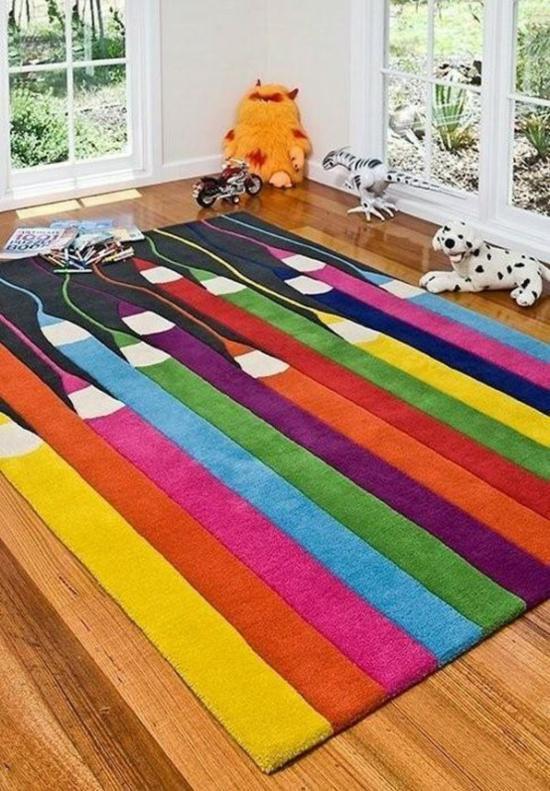tapis enfant multicolore joyeux