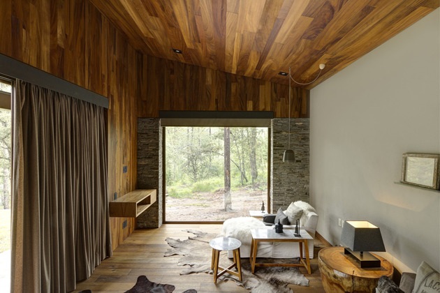 maison en vrai contact nature bois sol plafond